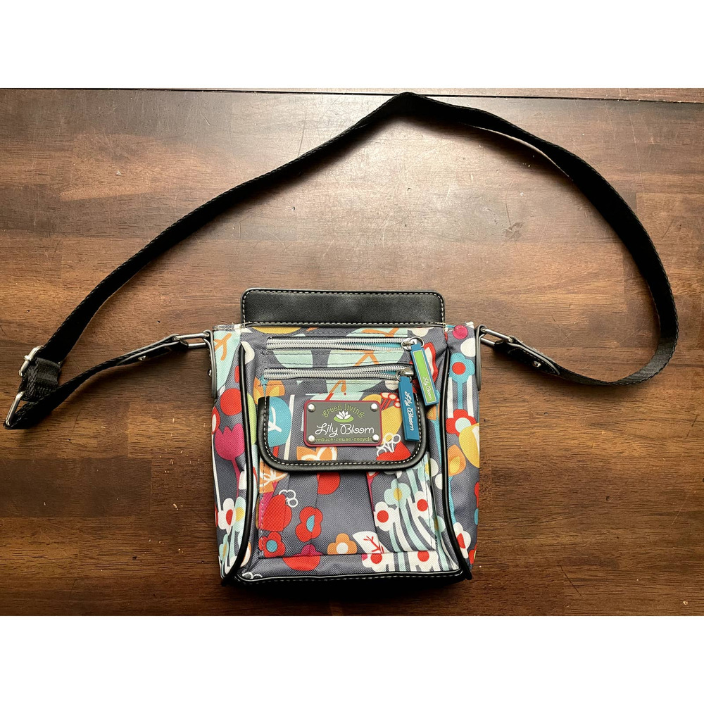 Lily Bloom Colorful Floral Crossbody Bag